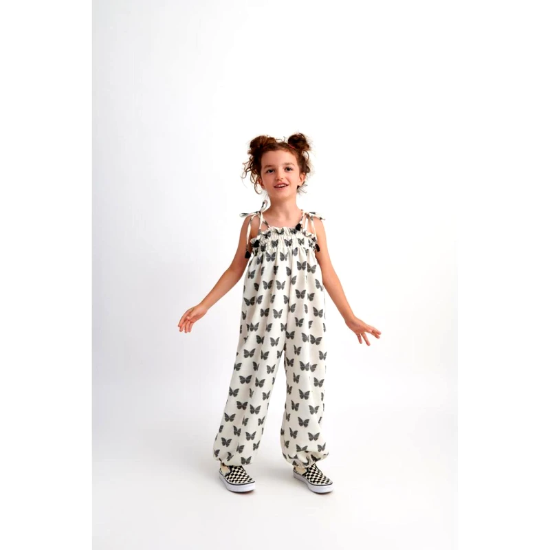 TWO IN A CASTLE Φόρμα ολόσωμη υφασμάτινη κορίτσι two in a castle-T6014-BLACK