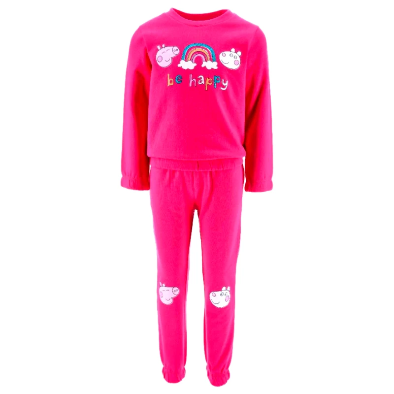 SUPER HEROES Σετ φόρμα φούτερ κορίτσι Peppa Pig-XH1282-FUCSHIA