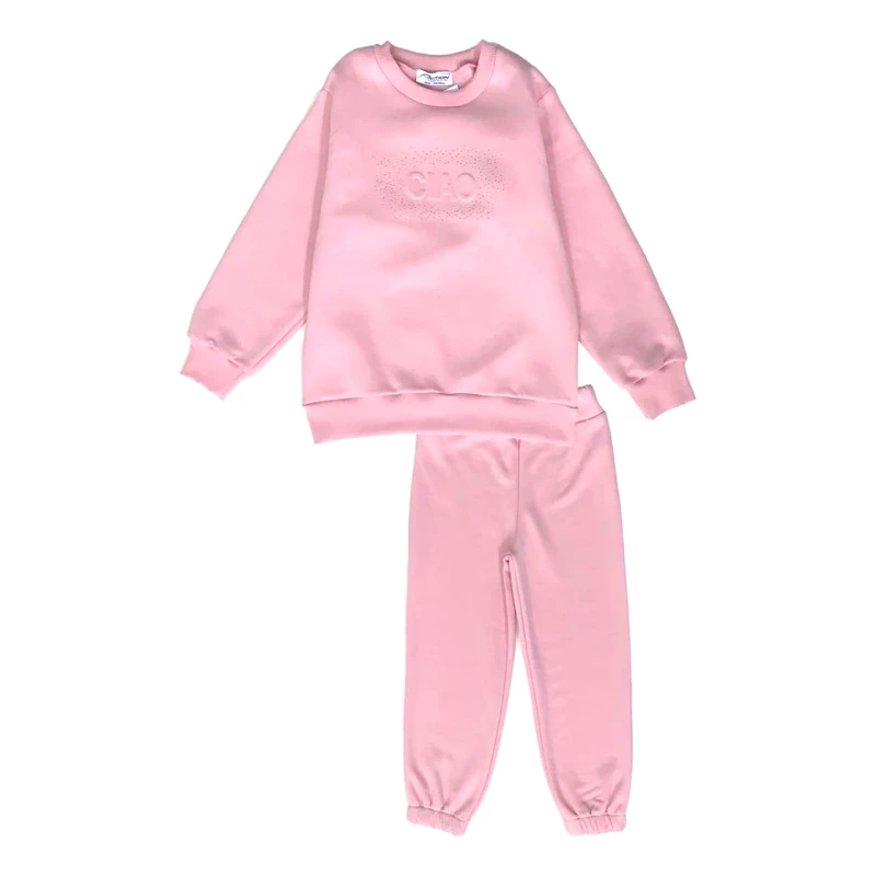 ACTION Σετ φόρμα φούτερ κορίτσι Action-12430077-Pink