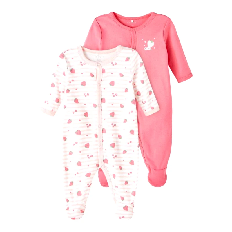 Name it Φορμάκια μπεμπέ 2 τεμ.κορίτσι Name it-13214721-Camellia Rose-organic cotton