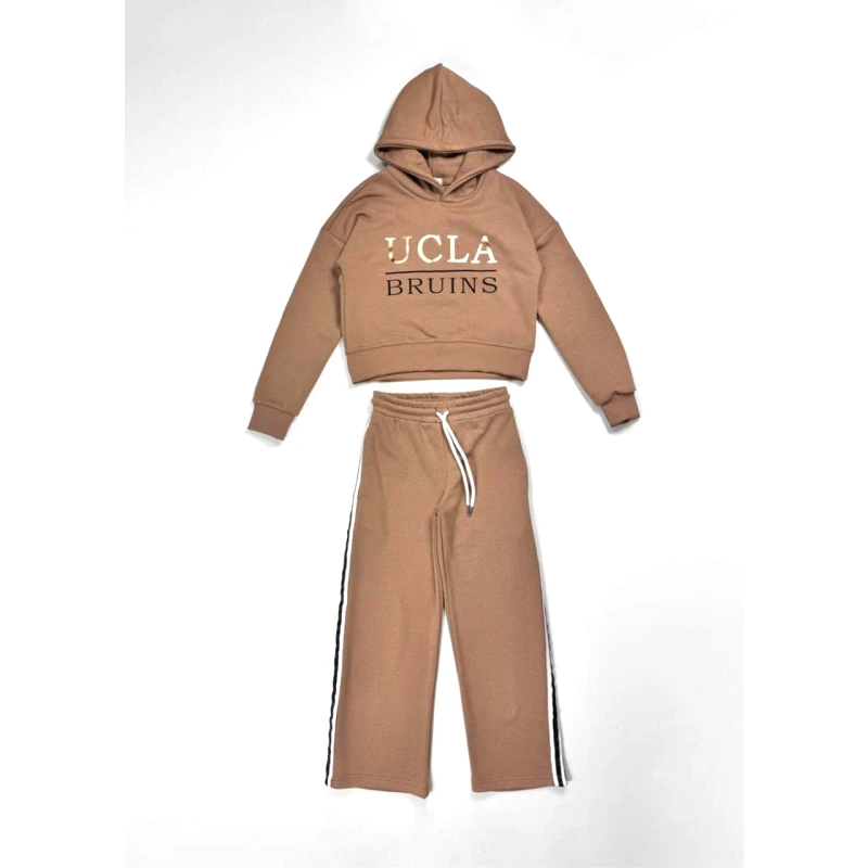 ACTION Σετ φόρμα φούτερ κορίτσι Action-12530038-Beige