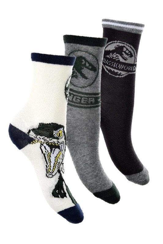 SUPER HEROES Κάλτσες 3 τεμ. αγόρι JURASSIC WORLD-EV0624-PACK2