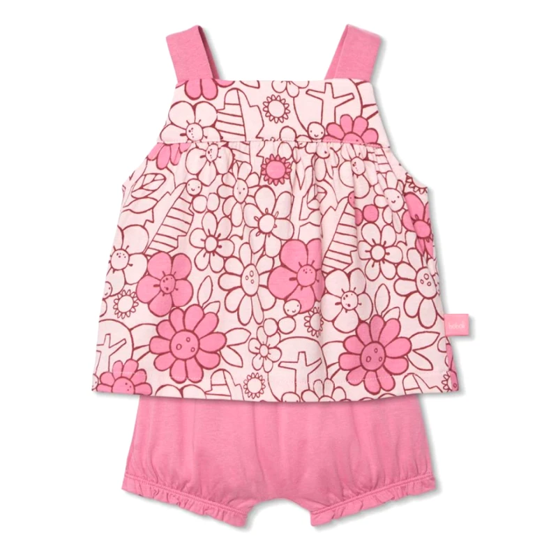 BOBOLI Σετ μπεμπέ μακό μπεμπέ κορίτσι Boboli-133029-9827-Pink