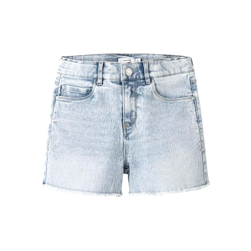 Name it Σορτς τζιν κορίτσι name it-13197313-Light Blue Bleached Denim