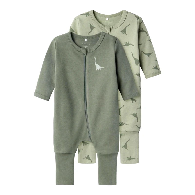 Name it Φορμάκια σετ 2 τεμ. μπεμπέ αγόρι Name it-13232745-Agave Green-organic cotton