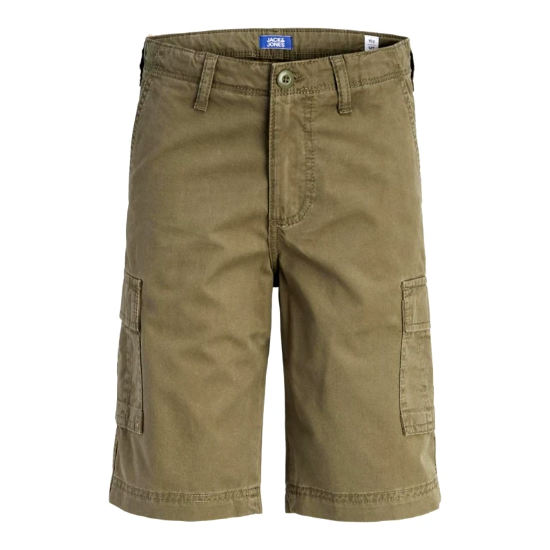 JACK&JONES Βερμούδα υφασμάτινη cargo αγόρι Jack & Jones-12292765-Olive Night
