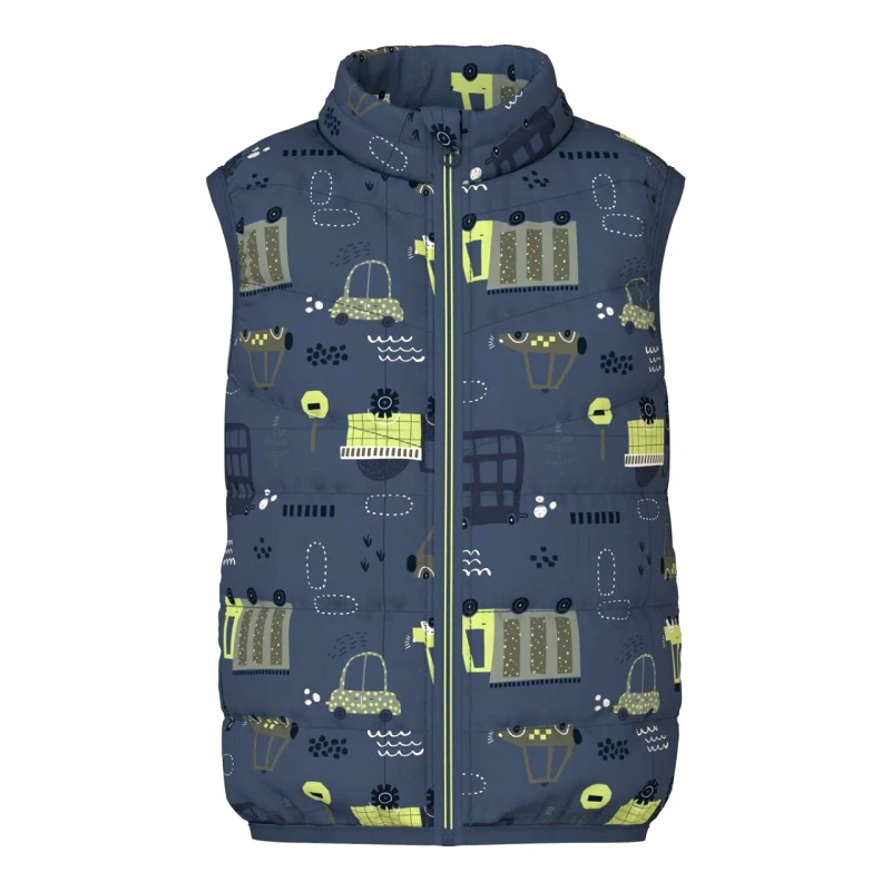 Name it Μπουφάν αμάνικο αγόρι name it-13243883-Vintage Indigo