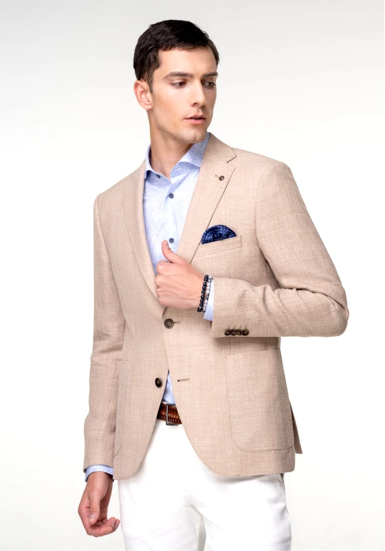 Fragosto Fragosto Σακάκι Blazer της σειράς Bras - FRB23 3826 020 004 Light Sand