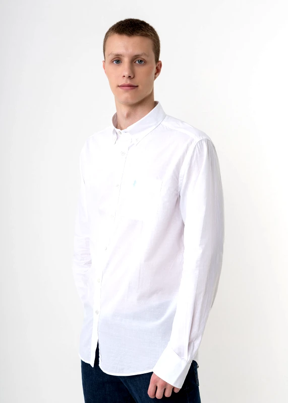MCS Marlboro Classics MCS Malboro Classics Πουκάμισο της σειράς Basic - MMM8101000 C0094 002 White