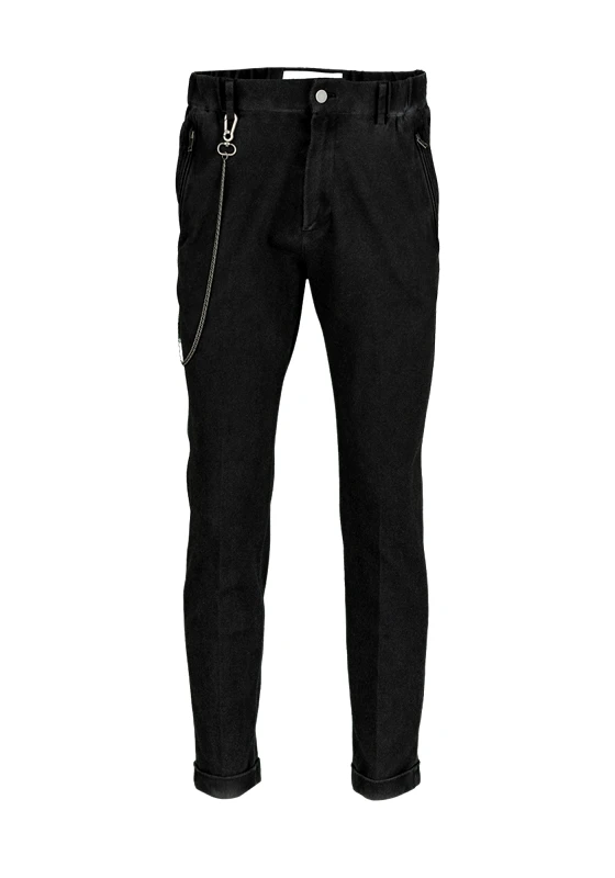 YPS YPS Woven Παντελόνι της σειράς Aleko Chain 214 - 106580000010 001 Vintage Black