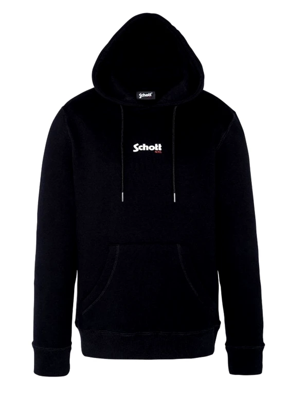 Schott N.Y.C. Ανδρική μπλούζα Hoody 21 σε Regular γραμμή - Black