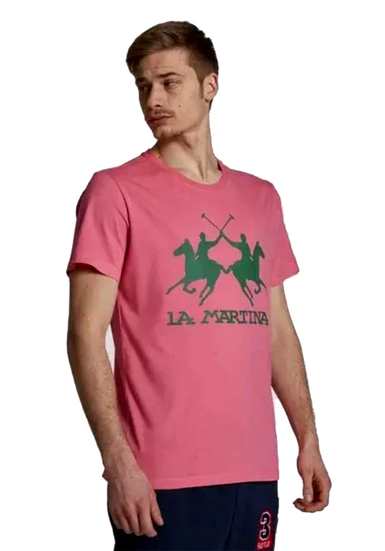 La Martina La Martina Κοντομάνικη Μπλούζα της σειράς Man Jersey - TMR001 JS206 05175 Camella Rose