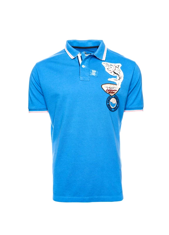 La Tortuga La Tortuga Pique Polo μπλούζα σε Regular γραμμή - 11E6100U440SE01 5040 Azzurro