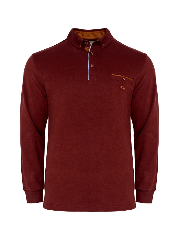 Dario Beltran Dario Beltran Polo Μπλούζα της σειράς Classic - 5L 3340 401 Bordo