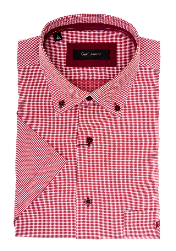 Guy Laroche Guy Laroche Πουκάμισο της σειράς Short Sleeve - GL2218413 BDSS 5 Red