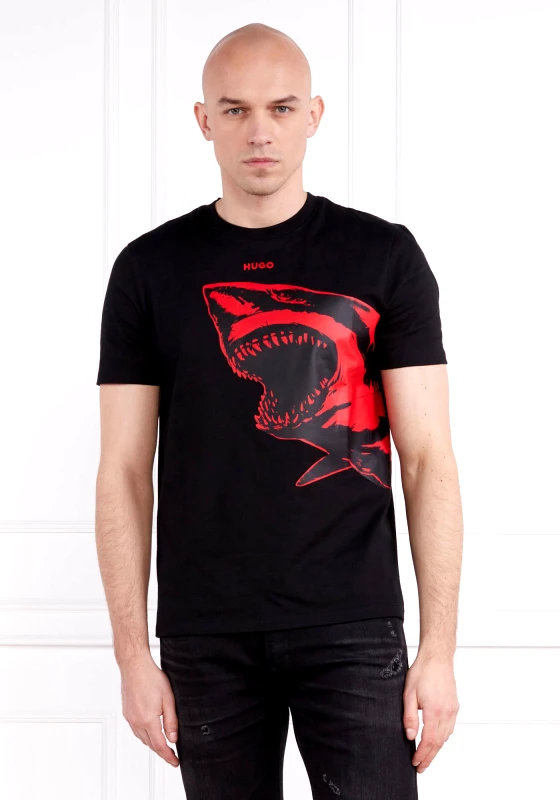Hugo HUGO Κοντομάνικη T-shirt της σειράς Darmolejo - 50493058 001 Black