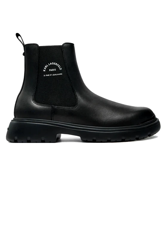 Karl Lagerfeld Karl Lagerfeld Δερμάτινα Μποτάκια της σειράς Mason - KL13060 000 Black