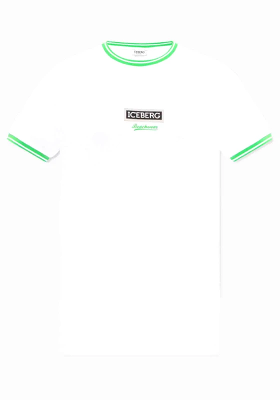 Iceberg Iceberg Κοντομάνικο T Shirt της σειράς Baseball - ICE2MTS02 White