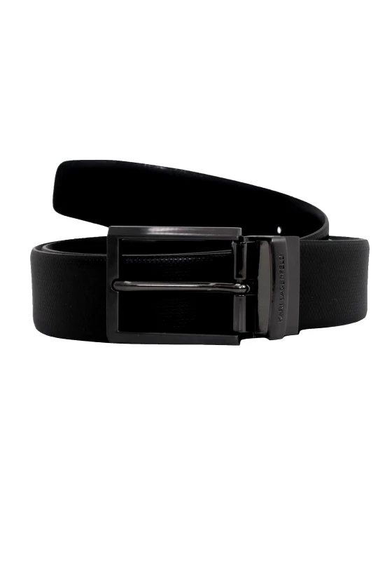 Karl Lagerfeld Karl Lagerfeld Ζώνη της σειράς Rev - 815302 544434 990 Black