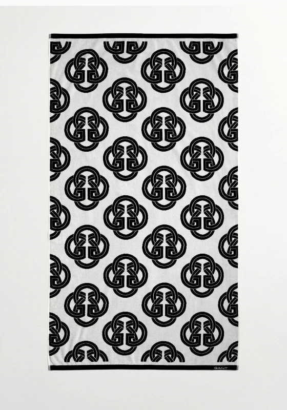 Gant GANT Πετσέτα Θαλάσσης της σειράς Monogram - 852014211 005 Black