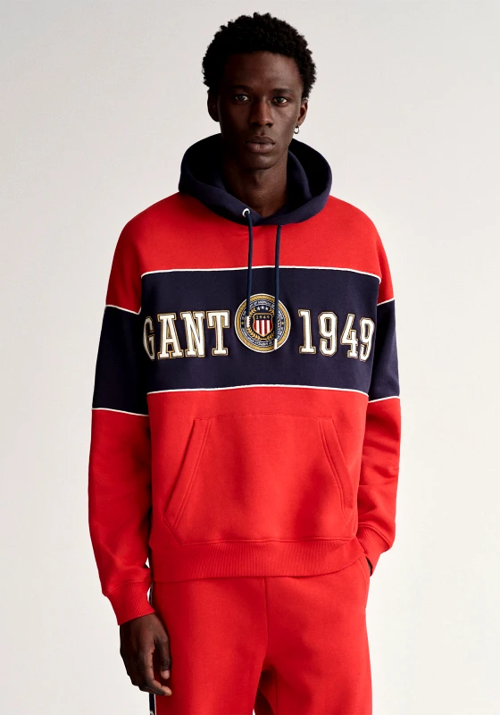 Gant Gant Hoodie της σειράς Crest Shield - 2037027 630 Ruby Red