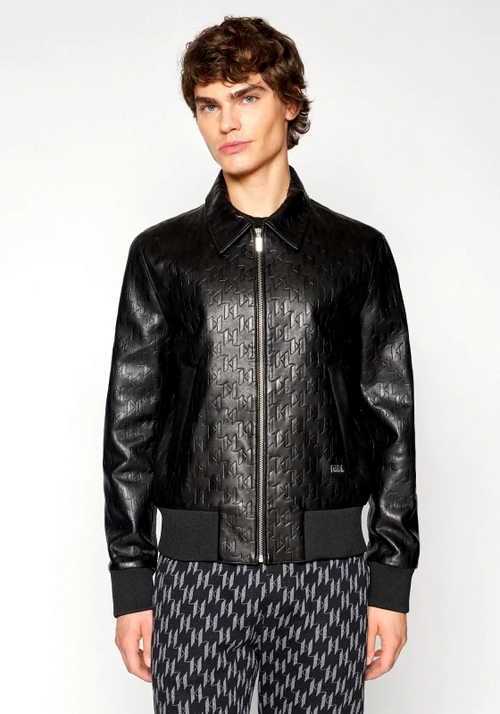 Karl Lagerfeld Karl Lagerfeld Δερμάτινο Jacket της σειράς Blouson - 555000 544400 990 Black