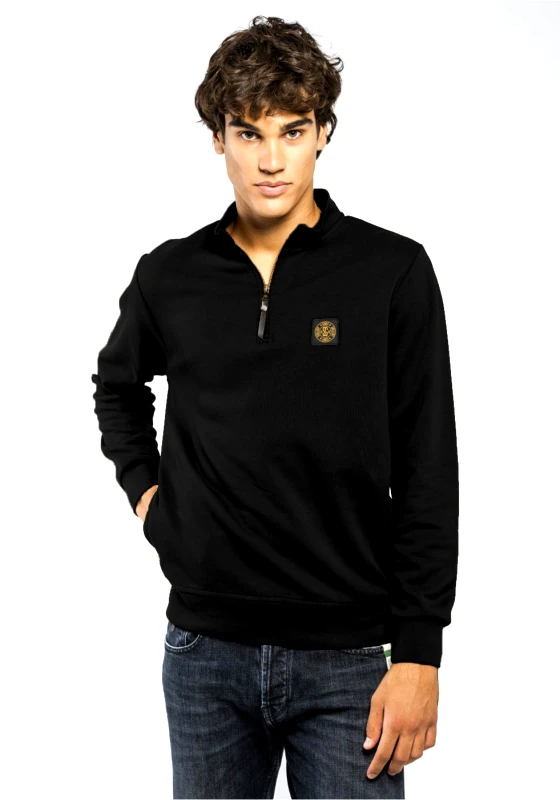 Staff Jeans & CO STAFF Half Zip της σειράς Santino - 64-309.050.Ν0090 Black