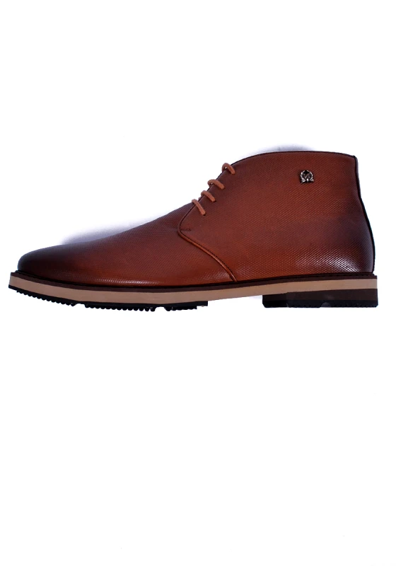 Monte Napoleone Δερμάτινα Scarpe Boots - Light Brown