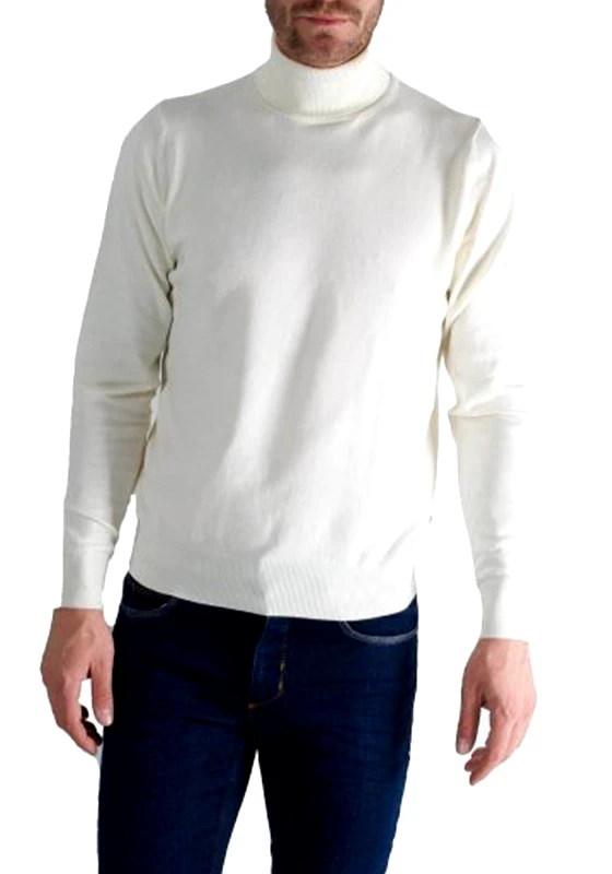 Malagrida Malagrida Slim-fit turtleneck sweater - Offwhite