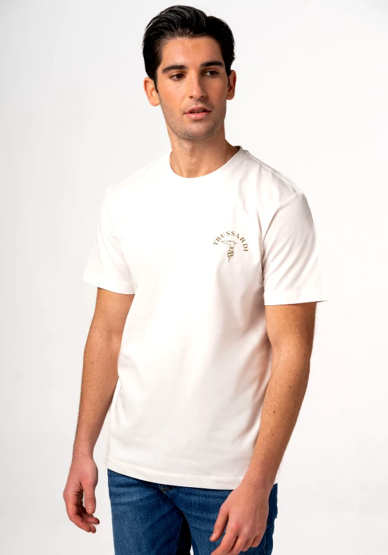 Trussardi Jeans Trussardi Jeans Μπλούζα της σειράς Jersey 30/1 - 52T00593 1T005381 W002 White Alyssum