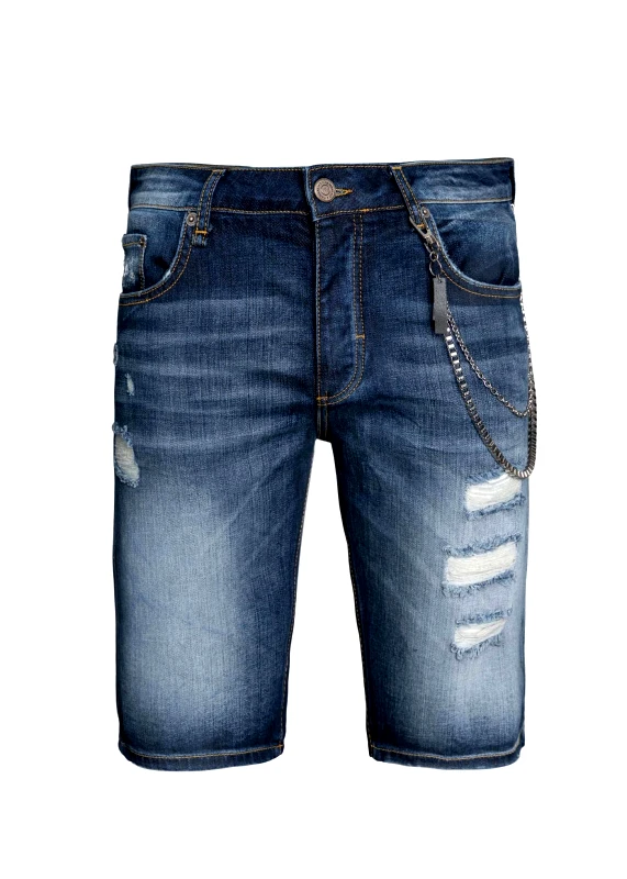 Hamaki-Ho Hamaki Ho Jean Βερμούδα της σειράς Bermuda - PBJ976H 5TK Blue Denim