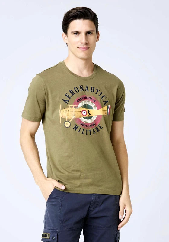 Aeronautica Militare Aeronautica Militare Μπλούζα της σειράς Jersey - TS2414 07293 Military Olive
