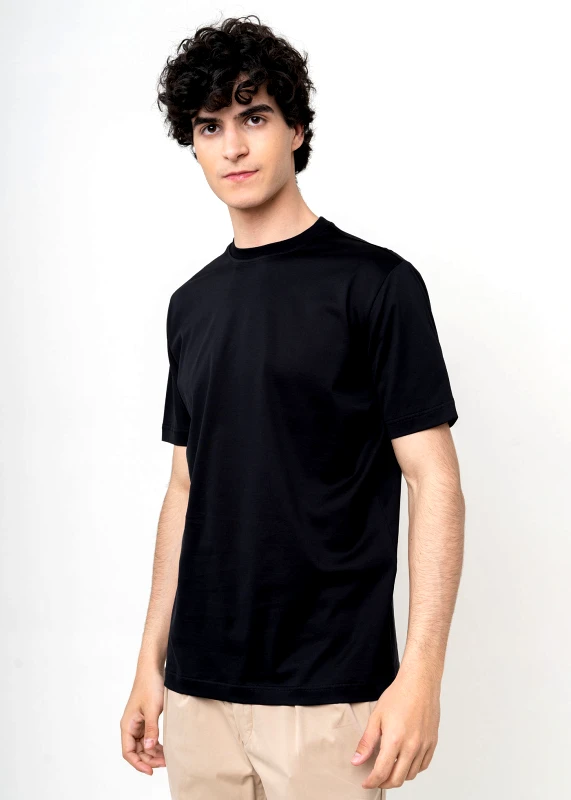 Nino Marini Nino Marini T Shirt της σειράς Basic - XININ8X100 00045 Black
