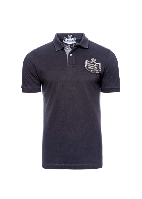 La Tortuga La Tortuga Pique Polo μπλούζα σε Regular γραμμή - 10E6100U414SE01 9402 Graphite