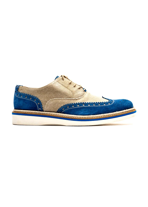 GOLD BROTHERS Gold Brothers Καστόρινα Δετά Scarpe της σειράς Liberty - SS15 94 Blue