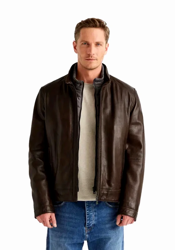 Milestone Milestone Δερμάτινο της σειράς MS Barney - 531063 21295 26 Brown