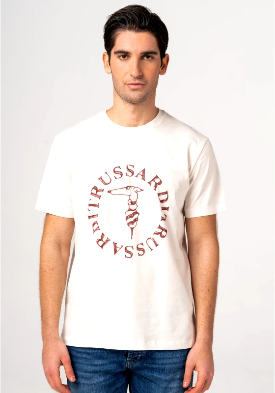 Trussardi Jeans Trussardi Jeans Μπλούζα της σειράς Jersey 30/1 - 52T00594 1T005381 W002 White Alyssum
