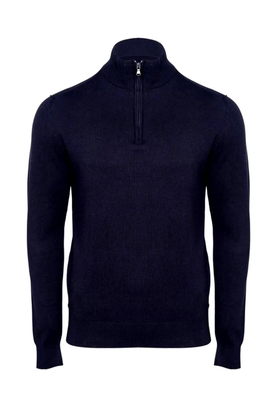 Malagrida Malagrida Half-Zip slim fit της σειράς Qualita - 45103 400 Blue