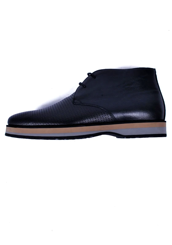 Monte Napoleone Δερμάτινα Ankle Boots - Black