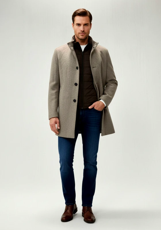 Fynch Hatton Fynch Hatton Παλτό της σειράς Stand - 1510 2430 808 Sand