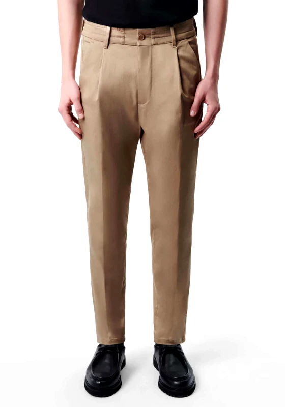 Drykorn Drykorn Υφασμάτινο Παντελόνι της σειράς Chasy - 122011 1600 Brown