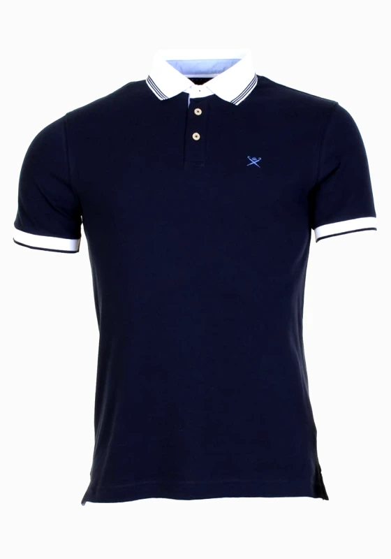 Hackett Slim Fit Hackett Mix Woven Trim - Navy 595
