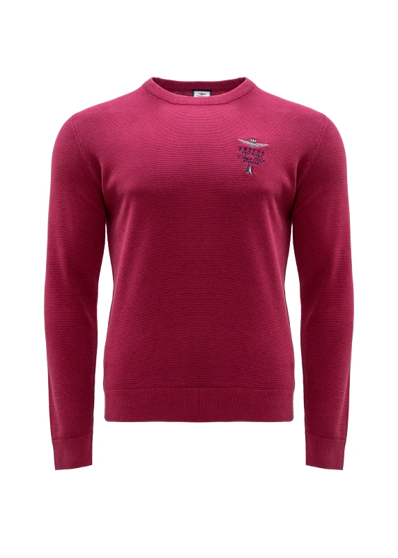 Aeronautica Militare Aeronautica Militare Μακρυμάνικη Μπλούζα της σειράς Sweater - MA1394 19291 Bordeaux