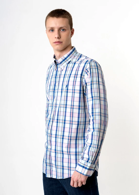 MCS Marlboro Classics MCS Malboro Classics Πουκάμισο της σειράς Check - EMC8203 L0024847 032 Blue