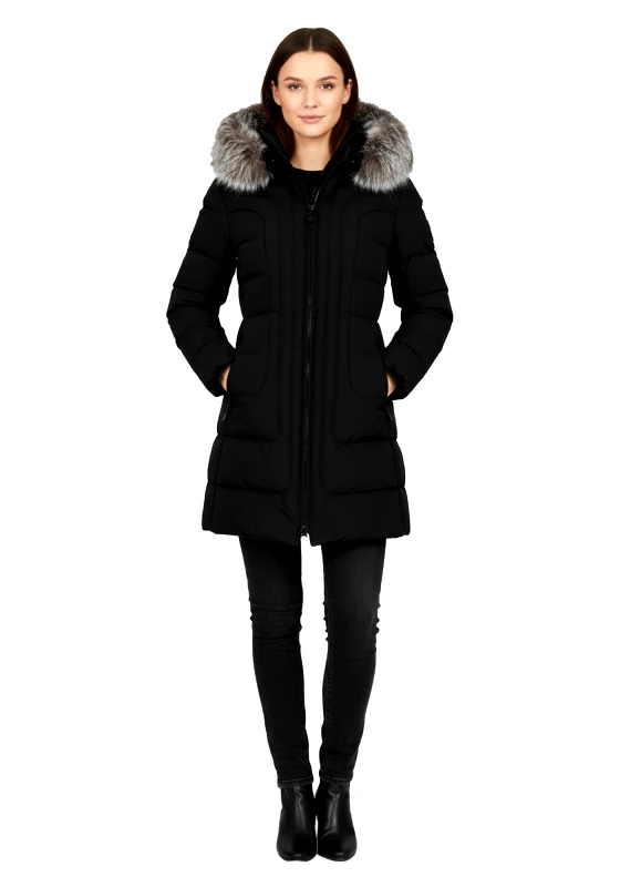 Wellensteyn Wellensteyn Μπουφάν της σειράς Belvitesse Lady Long - BVDL 44 Black