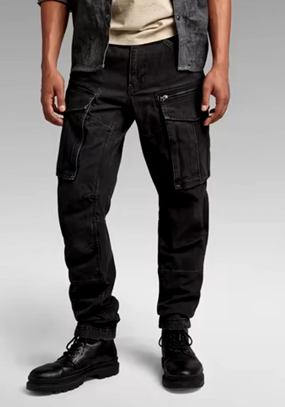 G-STAR G Star Cargo Παντελόνι της σειράς Rovic Zip 3D Tapered - D02190 C961 6484 21 DK Black