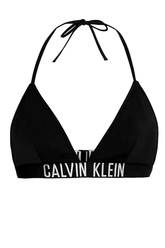 CALVIN KLEIN ΜΠΙΚΙΝΙ TOP CALVIN KLEIN MICRO TRIANGLE-NYLON PVH BLACK CALVIN KLEIN
