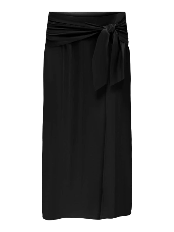 ONLY ΦΟΥΣΤΑ ONLY NOVA LIFE STARLEY LONG SKIRT SOLID BLACK ONLY