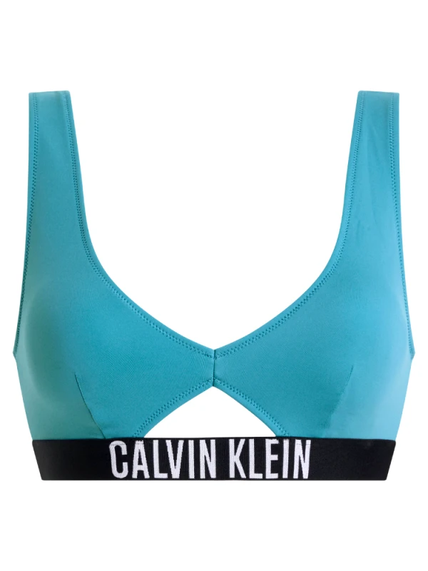 CALVIN KLEIN ΜΠΙΚΙΝΙ TOP CALVIN KLEIN BRALETTE-RP NEW BASH BLUE CALVIN KLEIN