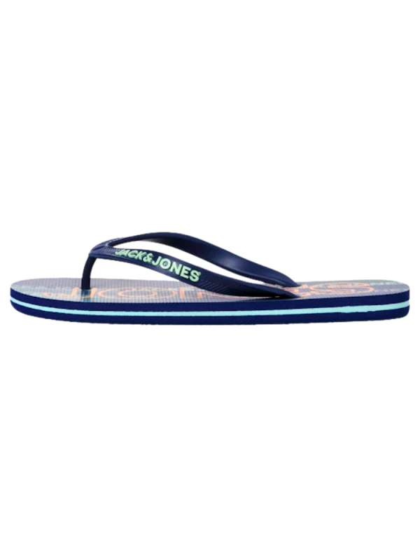 JACK&JONES ΣΑΓΙΟΝΑΡΕΣ JACK & JONES JFWLOGO 2.0 FLIP FLOP MEDIEVAL BLUE JACK&JONES